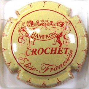 CROCHET ET FILLES N° C14C CREME ET ROUGE