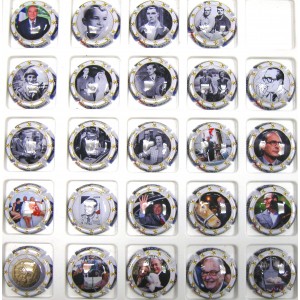 GENERIQUES JACQUES CHIRAC DE 1/24 A 24/24 CT BLANC