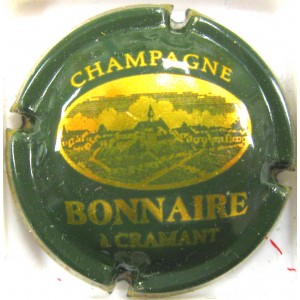 BONNAIRE N°08 VERT FONCE, ECRITURE OR VIF 